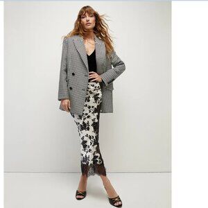 Veronica Beard Hutchinson Jacket Houndstooth Dickey Blazer Size XS